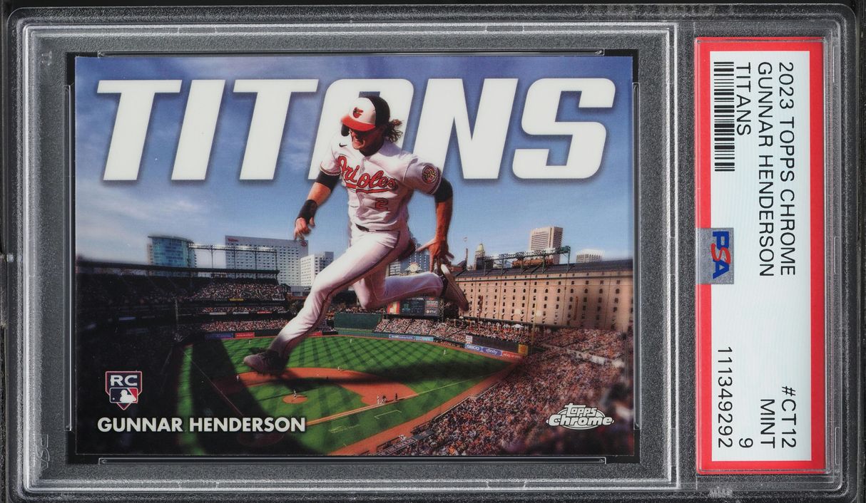 2023 Topps Chrome Update Titans Gunnar Henderson ROOKIE #CT-12 PSA 9 MINT