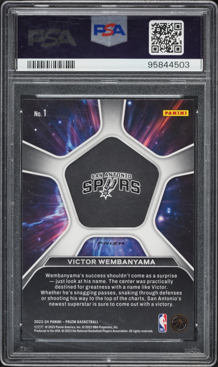 2023 Panini Prizm Deep Space Silver Victor Wembanyama ROOKIE #1 PSA 10 GEM MINT