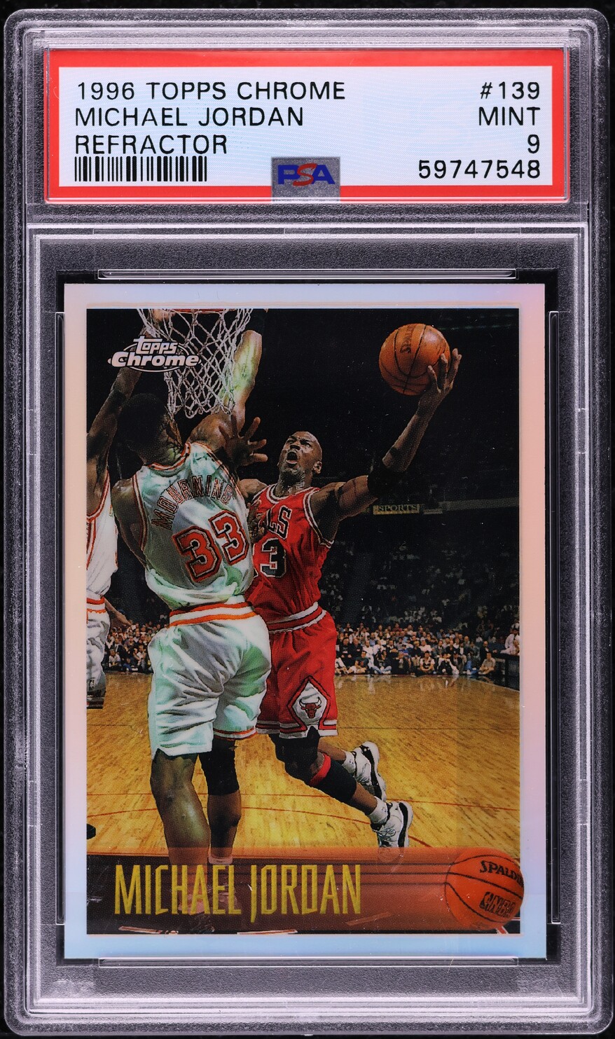 1996 Topps Chrome Refractor Michael Jordan #139 PSA 9 MINT