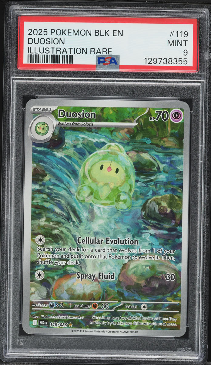2025 Pokemon Scarlet & Violet Black Bolt IR Duosion #119 PSA 9 MINT