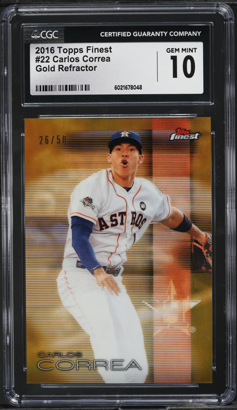 2013 Bowman Chrome Prospects Carlos Correa ROOKIE #BCP100 BGS 9