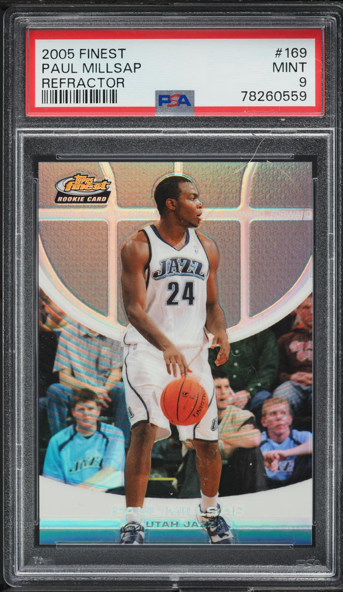 2005 Finest Refractor Paul Millsap ROOKIE /319 #169 PSA 9 MINT