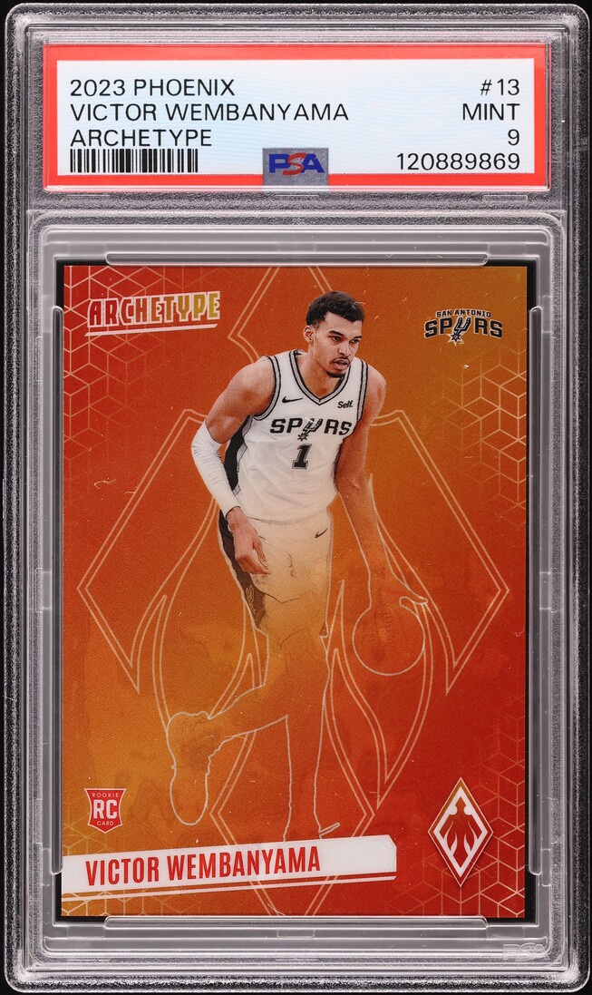 2023 Panini Phoenix Archetype Victor Wembanyama ROOKIE #13 PSA 9 MINT
