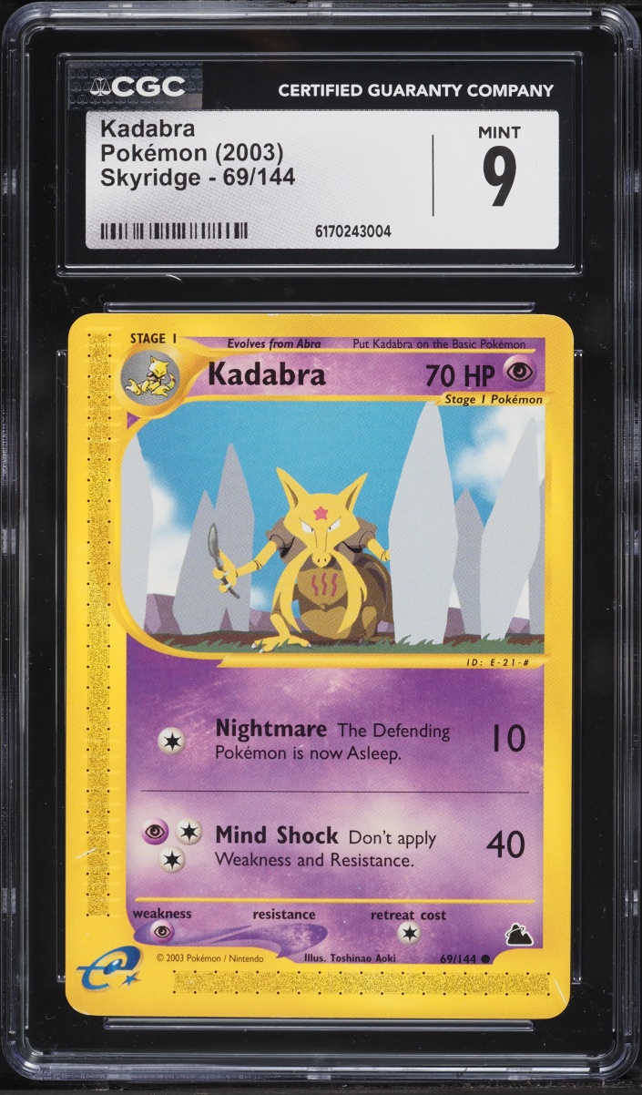 2003 Pokemon Skyridge Kadabra #69 CGC 9 MINT