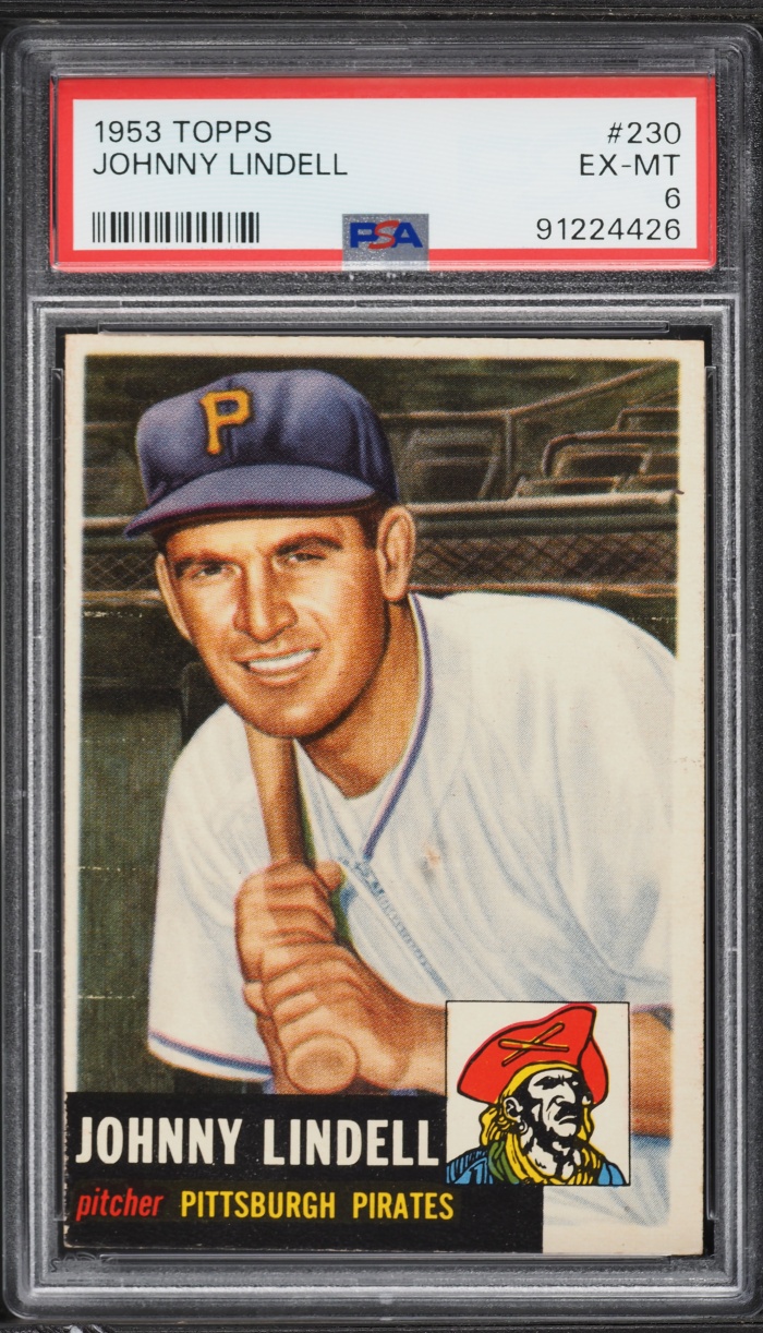 1953 Topps Johnny Lindell #230 PSA 6 EXMT