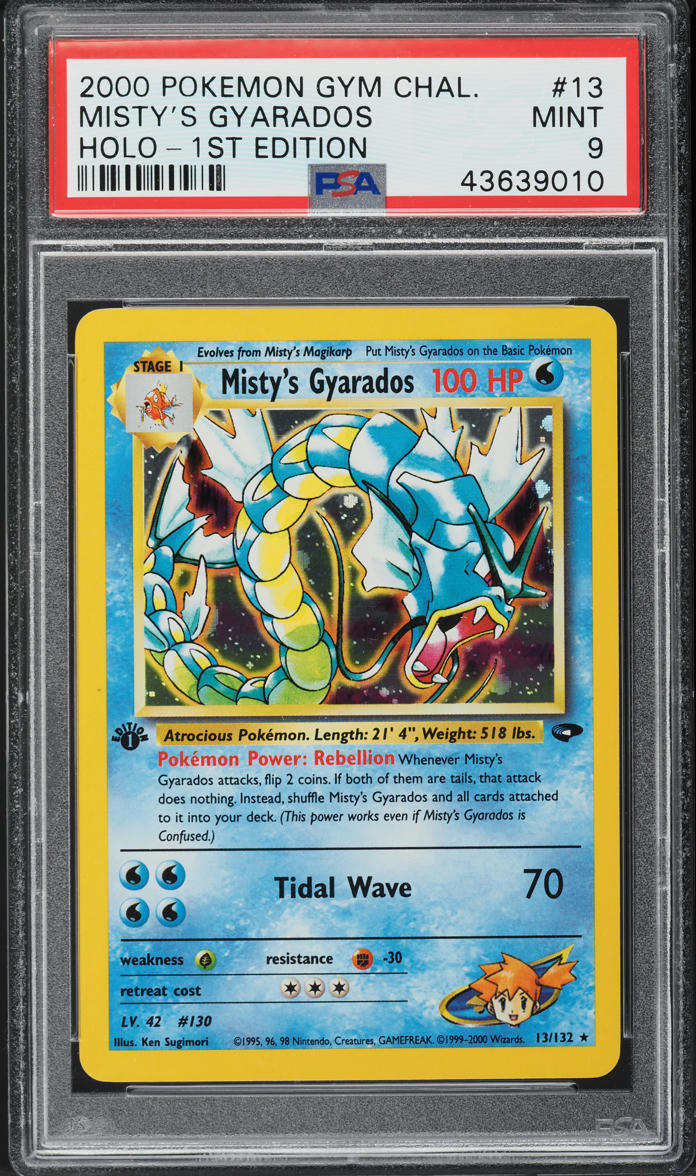 2000 Pokemon Gym Challenge 1st Edition Holo Misty's Gyarados #13 PSA 9 MINT