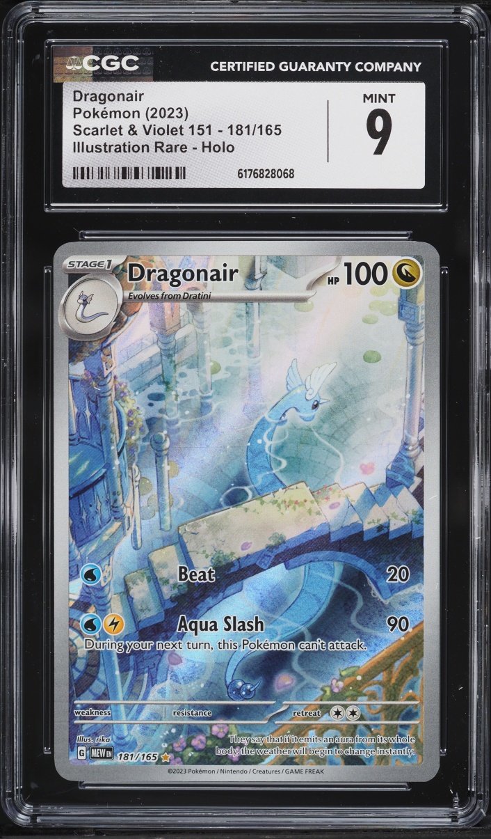 2023 Pokemon Scarlet & Violet 151 IR Dragonair #181 CGC 9 MINT