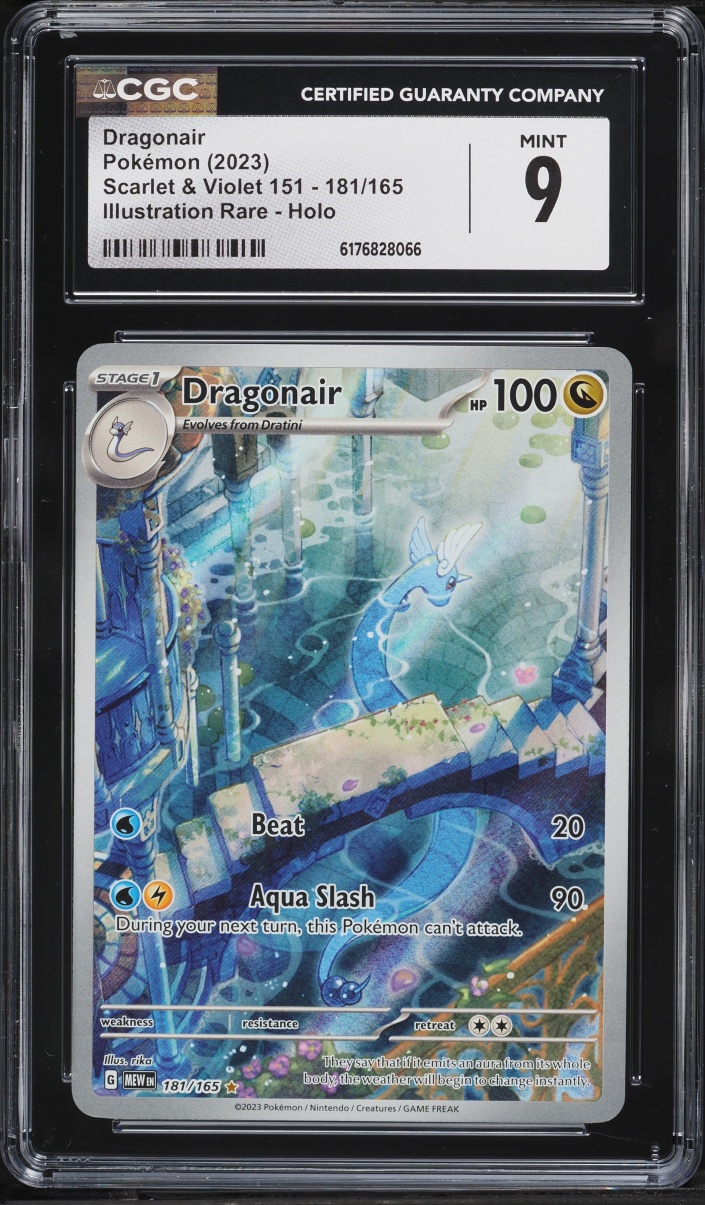 2023 Pokemon Scarlet & Violet 151 IR Dragonair #181 CGC 9 MINT