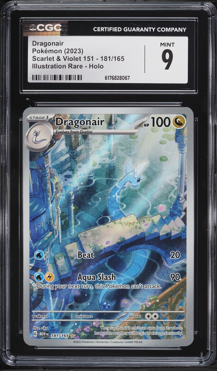 2023 Pokemon Scarlet & Violet 151 IR Dragonair #181 CGC 9 MINT