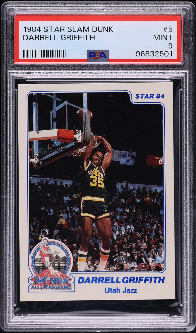 1984 Star Slam Dunk Darrell Griffith #5 PSA 9 MINT