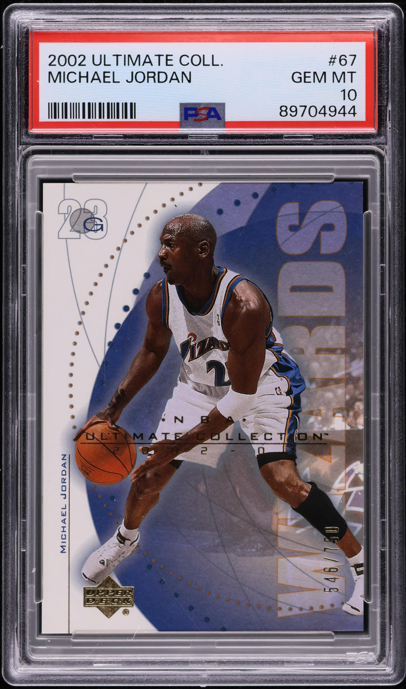 2002 Ultimate Collection Michael Jordan /750 #67 PSA 10 GEM MINT