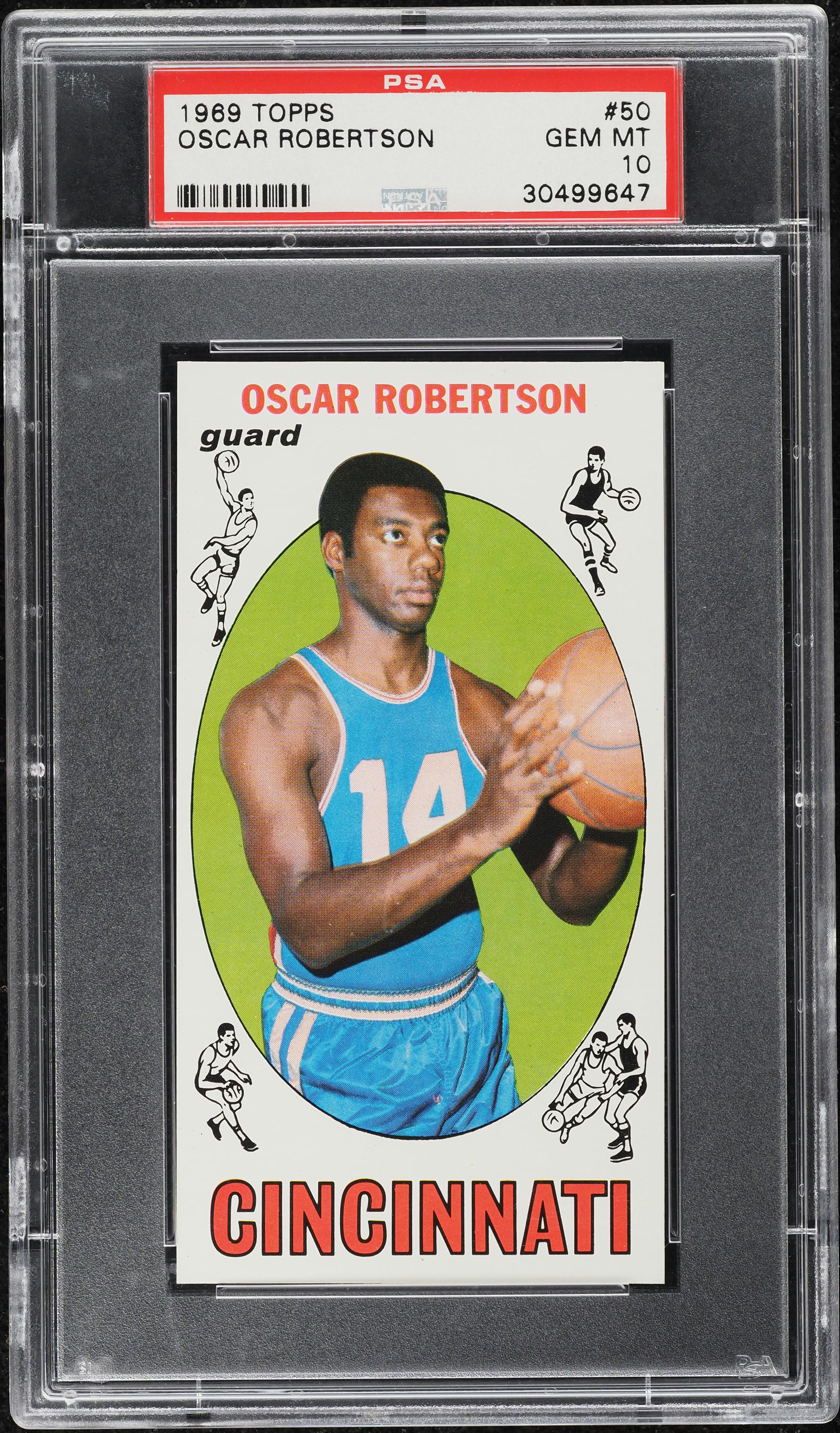 1969 Topps Basketball Oscar Robertson #50 PSA 10 GEM MINT