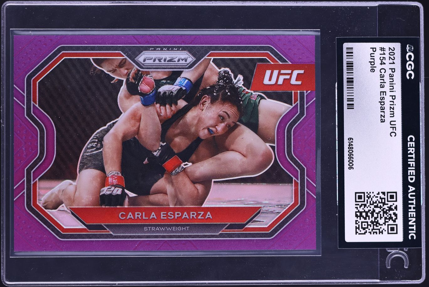 2021 Panini Prizm UFC Purple Carla Esparza /149 #154 CGC AUTH