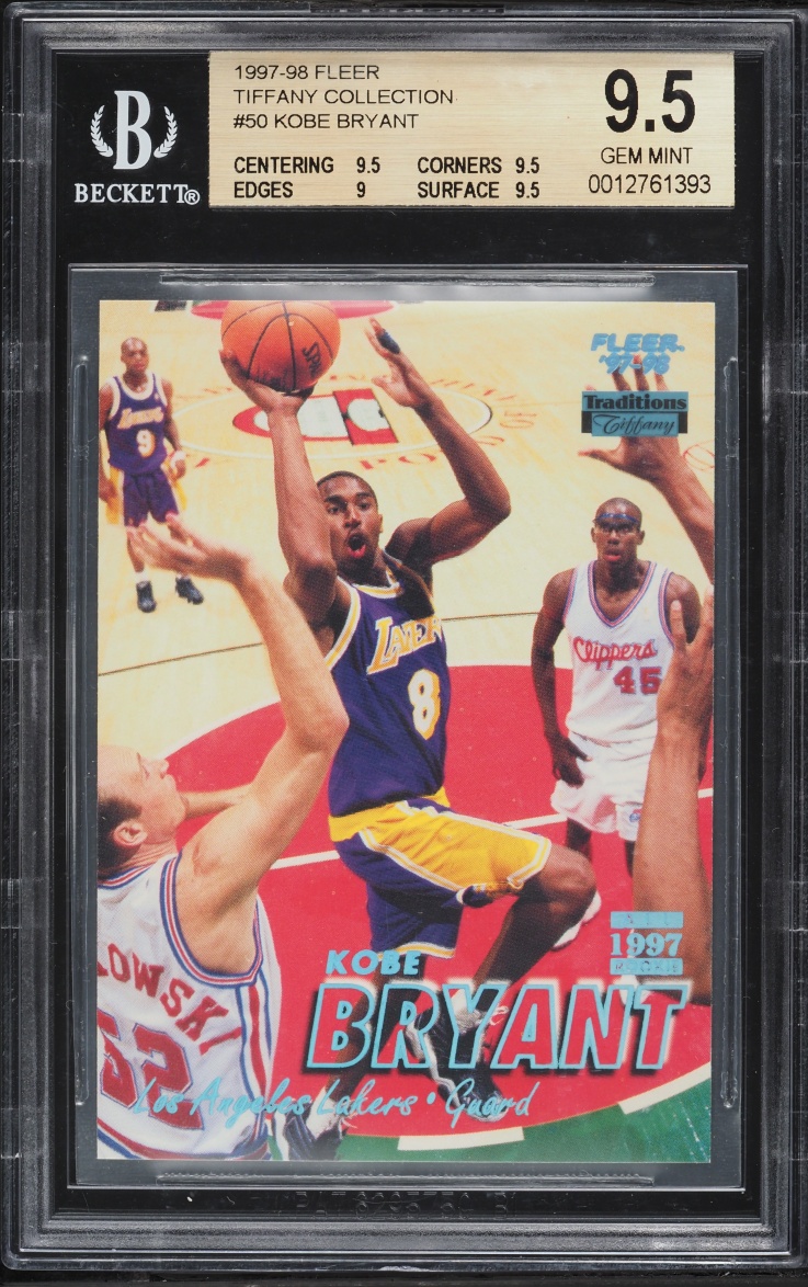 1997 Fleer Tiffany Collection Kobe Bryant #50 BGS 9.5 GEM MINT