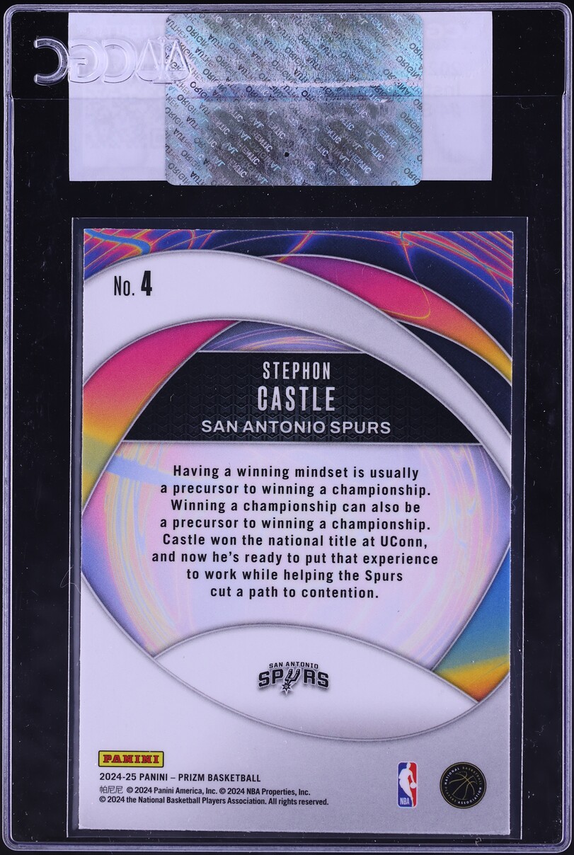 2024 Panini Prizm Instant Impact Stephon Castle ROOKIE #4 CGC AUTH