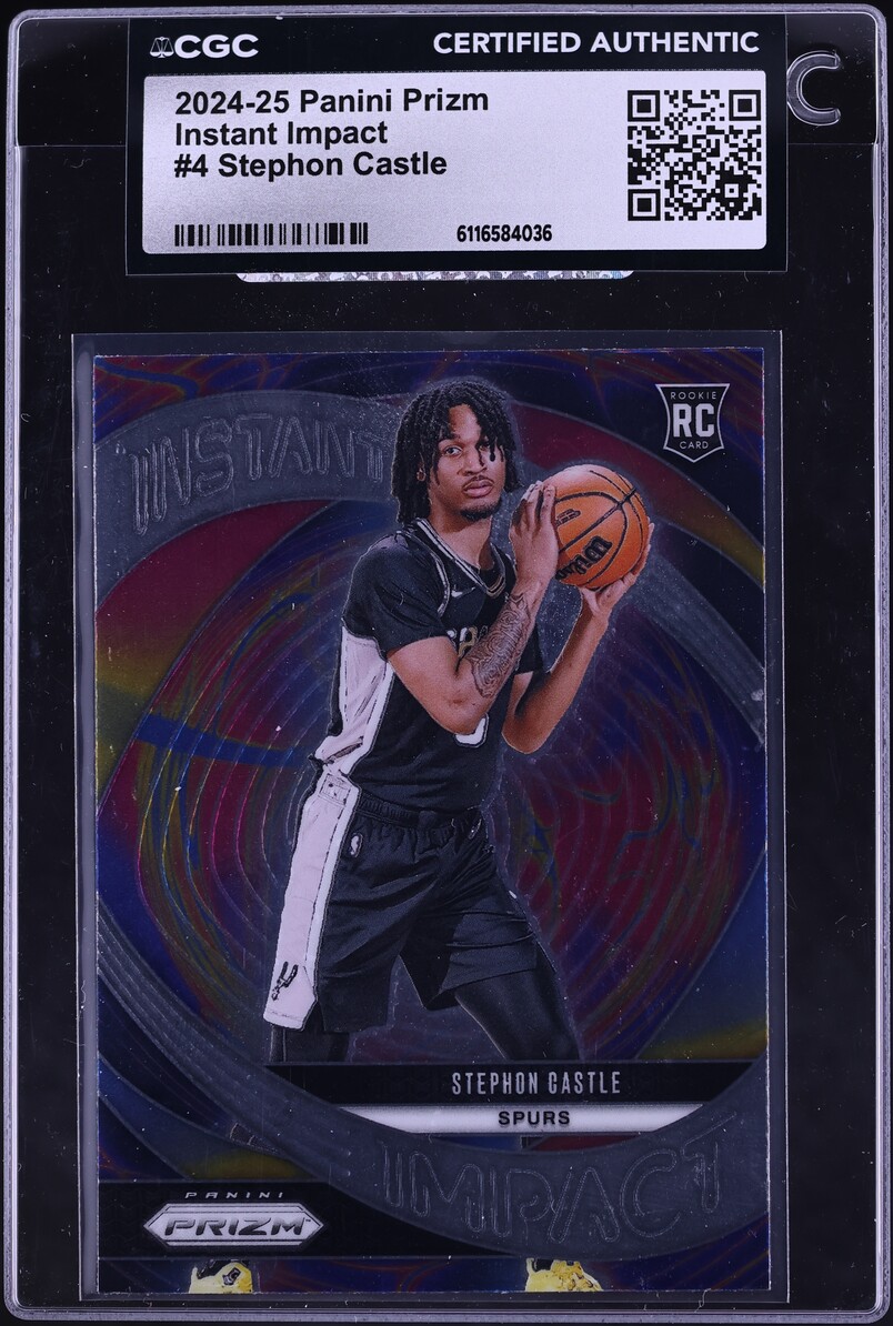 2024 Panini Prizm Instant Impact Stephon Castle ROOKIE #4 CGC AUTH