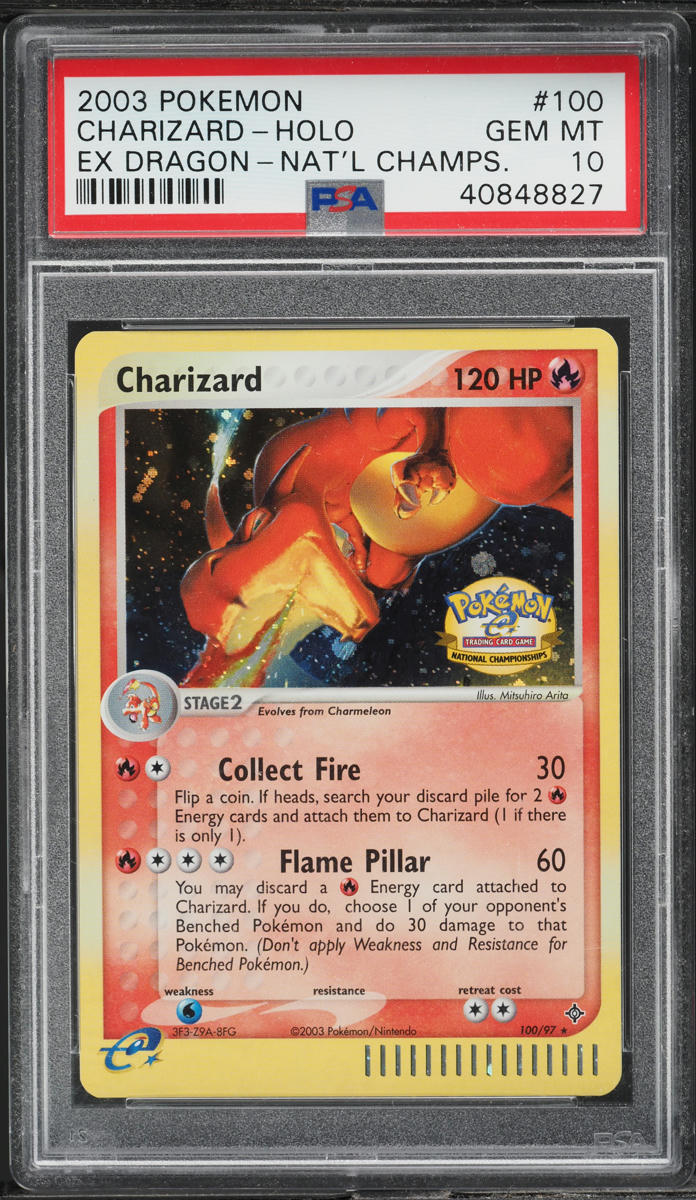 2003 Pokemon EX Dragon National Championships Holo Charizard #100 PSA 10 GEM