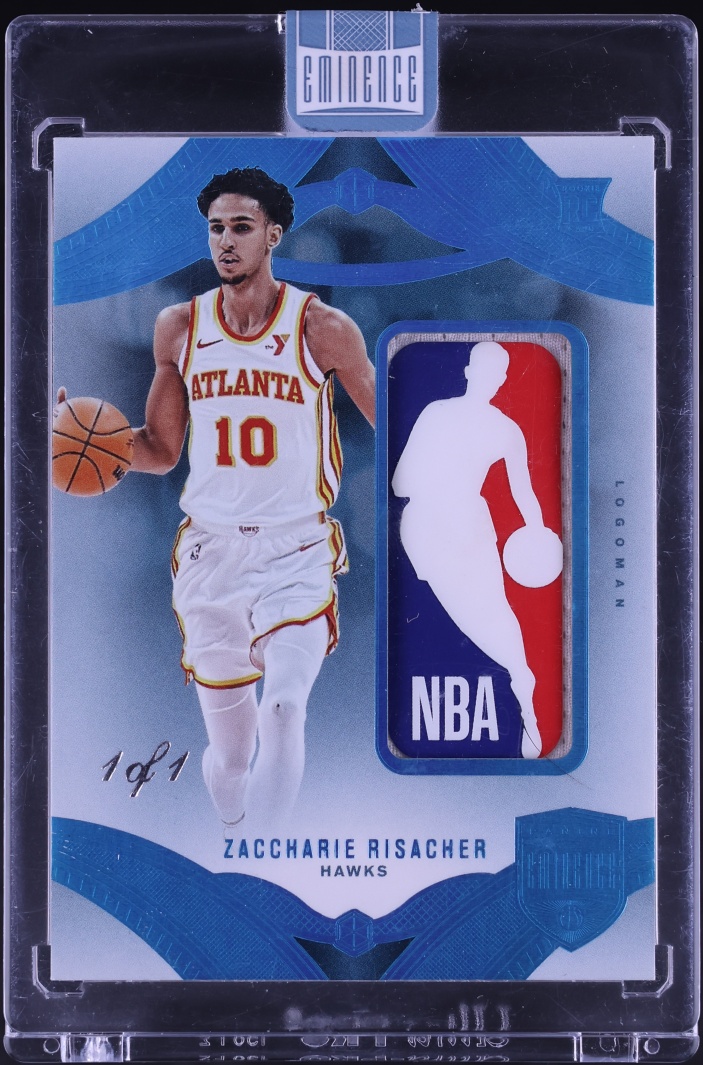2024 Panini Eminence Zaccharie Risacher ROOKIE NBA LOGOMAN PATCH 1/1 #ELG-ZAC