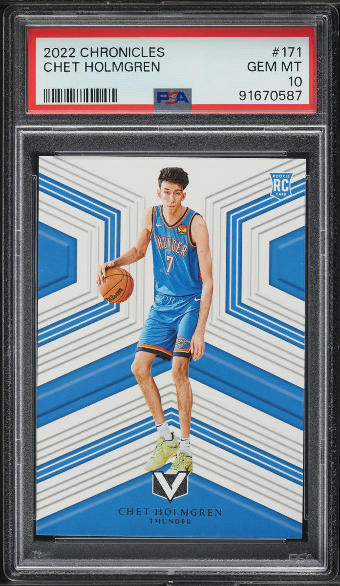 2022 Panini Chronicles Chet Holmgren ROOKIE #171 PSA 10 GEM MINT