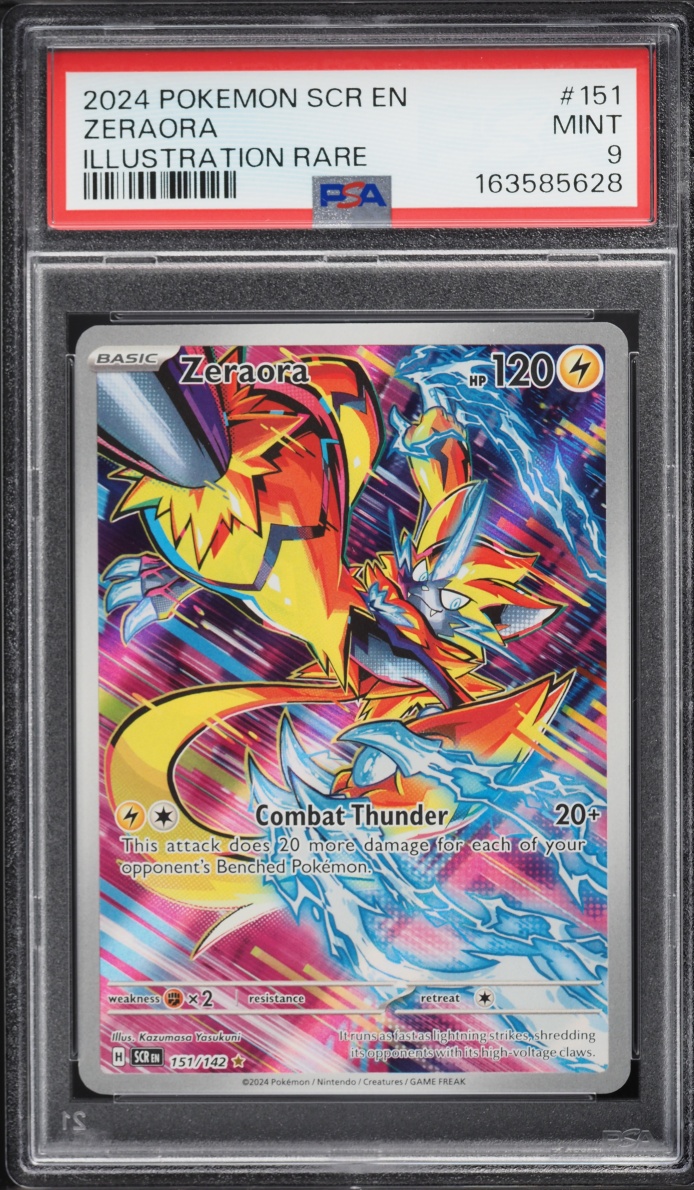 2024 Pokemon Scarlet & Violet Stellar Crown IR Zeraora #151 PSA 9 MINT