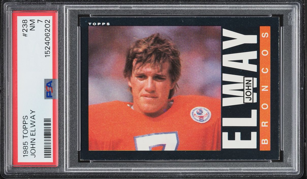 1985 Topps Football John Elway #238 PSA 7 NRMT