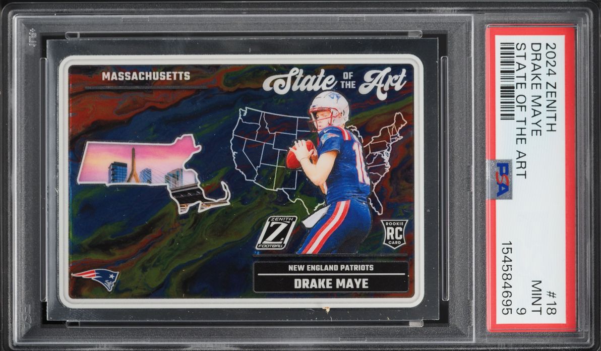 2024 Panini Zenith State Of The Art Drake Maye ROOKIE #18 PSA 9 MINT