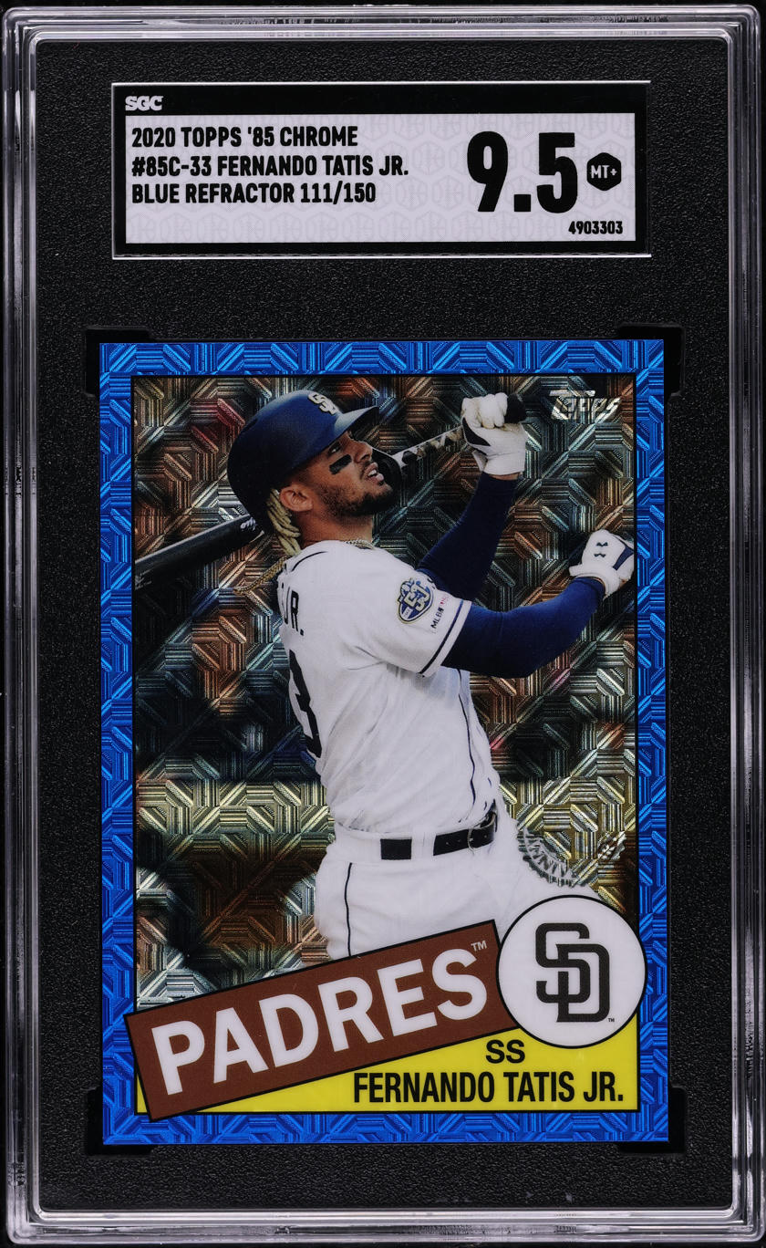 2020 Topps Chrome '85 Blue Refractor Fernando Tatis Jr. /150 #85C-33 ...