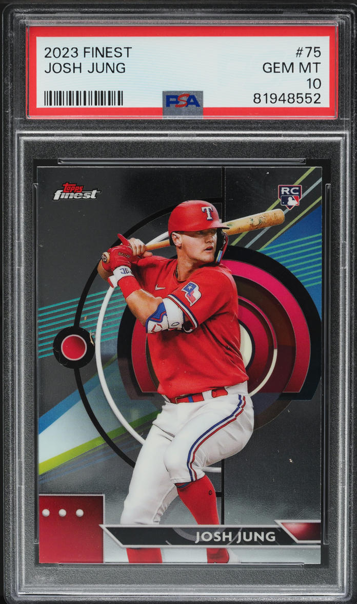 2023 Finest Josh Jung ROOKIE #75 PSA 10 GEM MINT