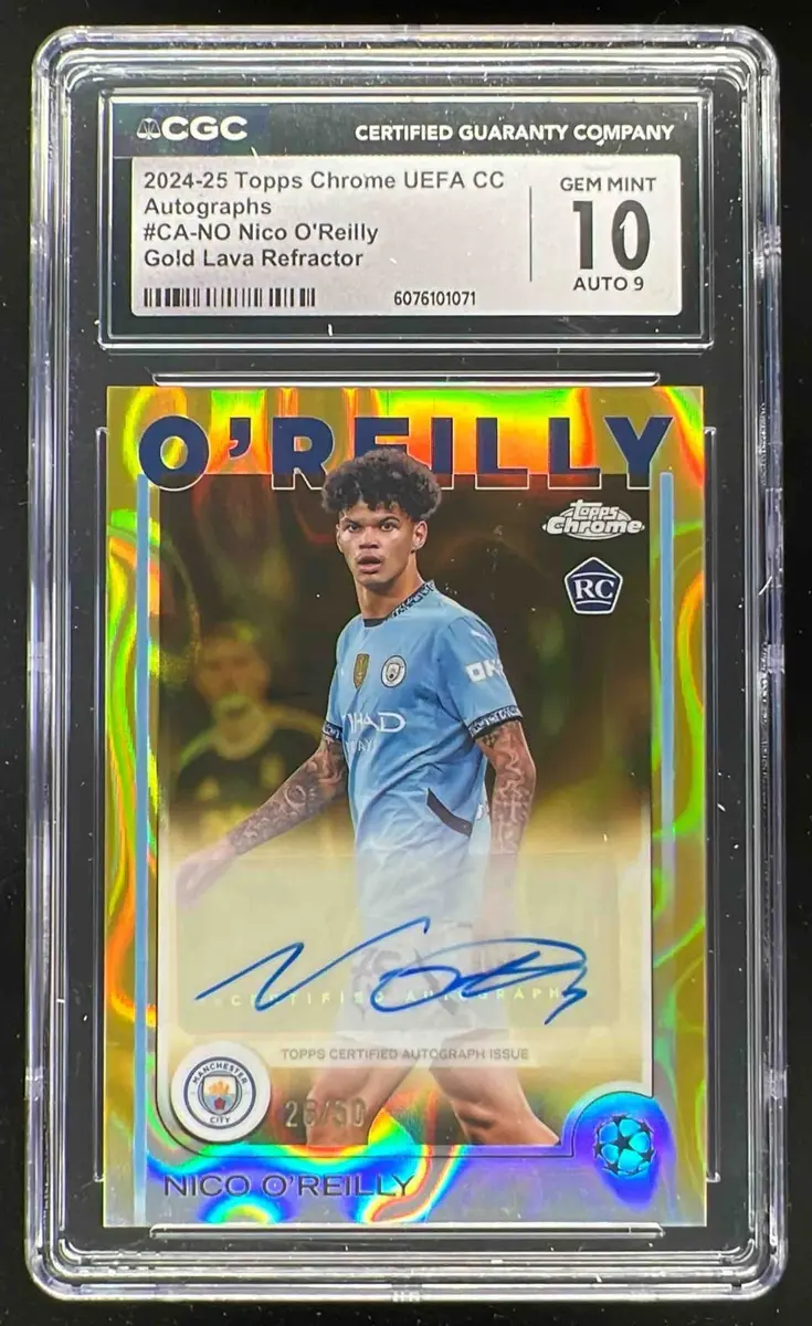 22-23 Topps Chrome ENZO GOLD LAVA 直筆サイン Enzo Fernandez 2022 Topps Chrome UEFA Club Competitions #CA-EF