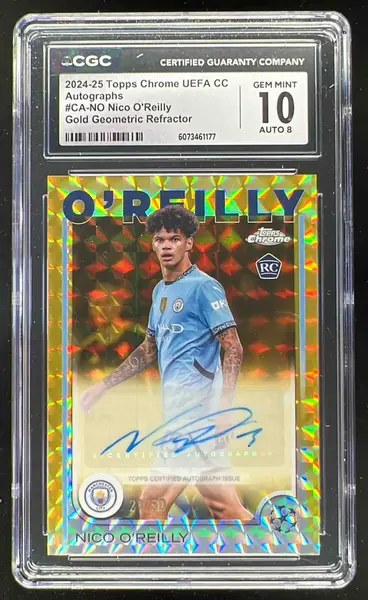 2024-25 Topps Chrome Rookie Autograph Gold Lava Nico O'Reilly RC