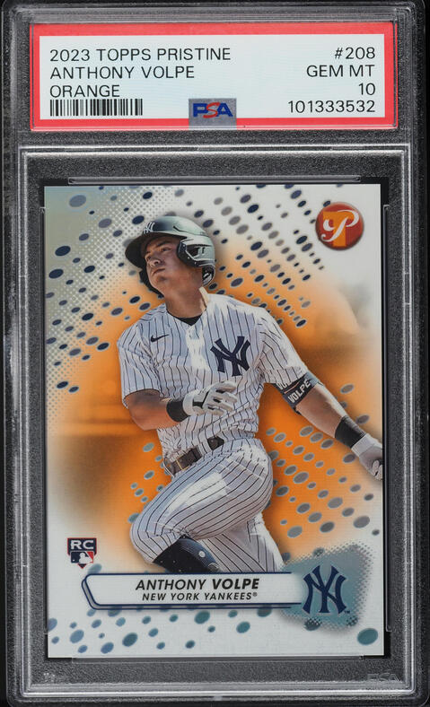 2023 Bowman Chrome Superfractor Anthony Volpe ROOKIE AUTO DNA 10 1