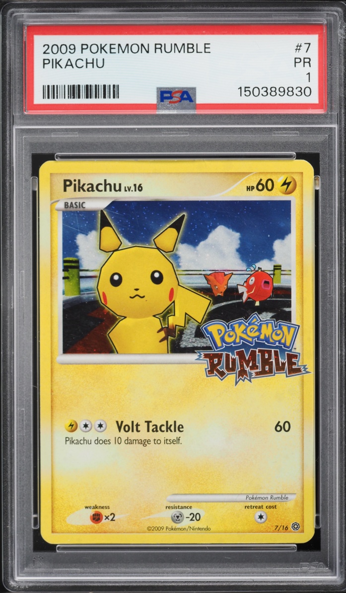 2009 Pokemon Platinum Rumble Pikachu #7 PSA 1 PR