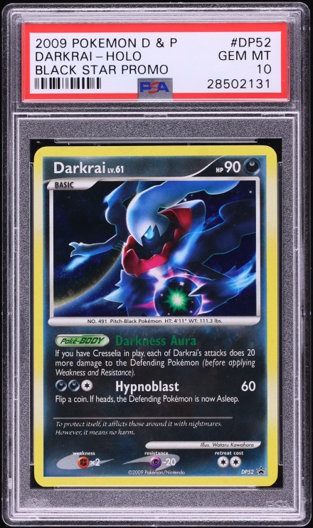 2009 Pokemon Diamond & Pearl Promo Holo Darkrai #DP52 PSA 10 GEM MINT