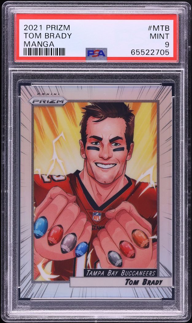 2021 Panini Prizm Manga Tom Brady #M-TB PSA 9 MINT