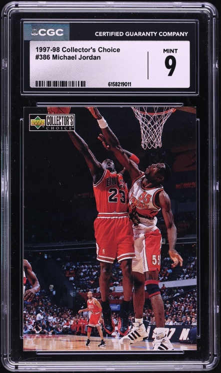 1997 Collector's Choice Basketball Michael Jordan #386 CGC 9 MINT