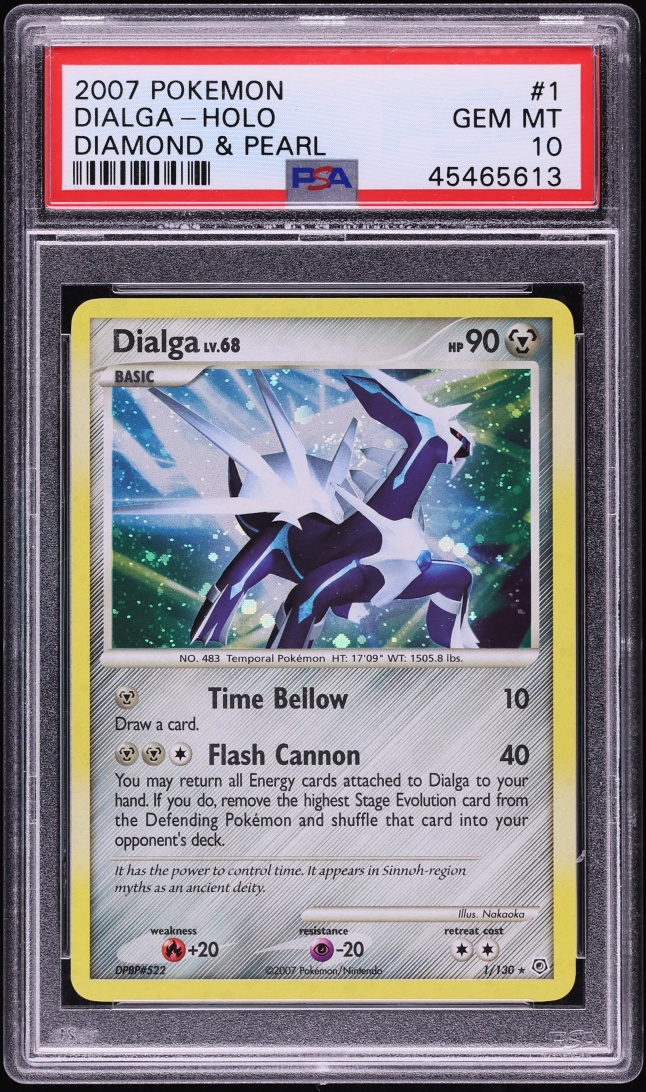 2007 Pokemon Diamond & Pearl Holo Dialga #1 PSA 10 GEM MINT