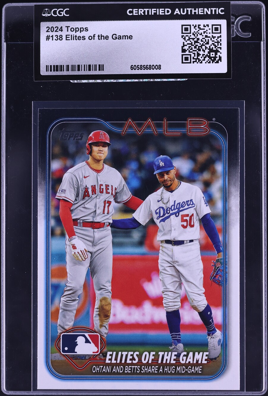 2024 Topps Elites Of The Game Shohei Ohtani Mookie Betts #138 CGC AUTH