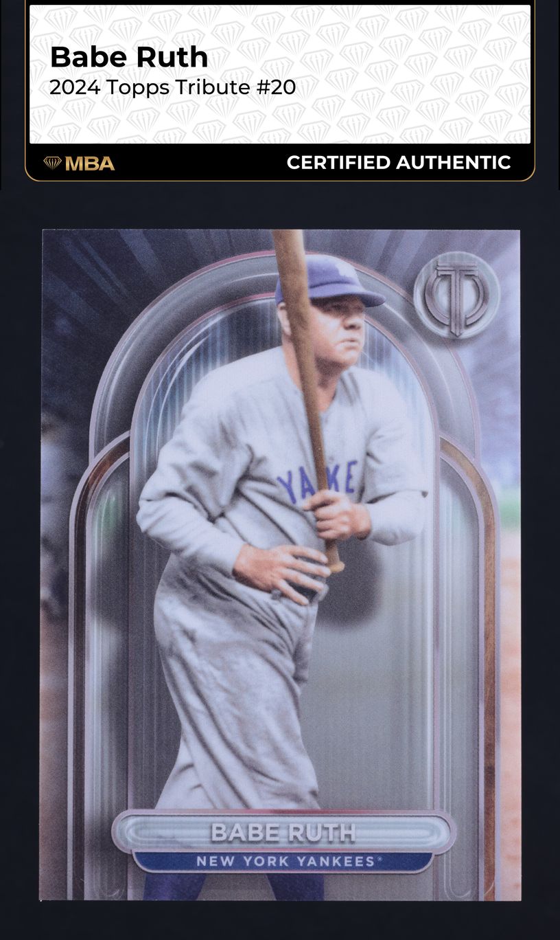2024 Topps Tribute Babe Ruth #20 MBA AUTH