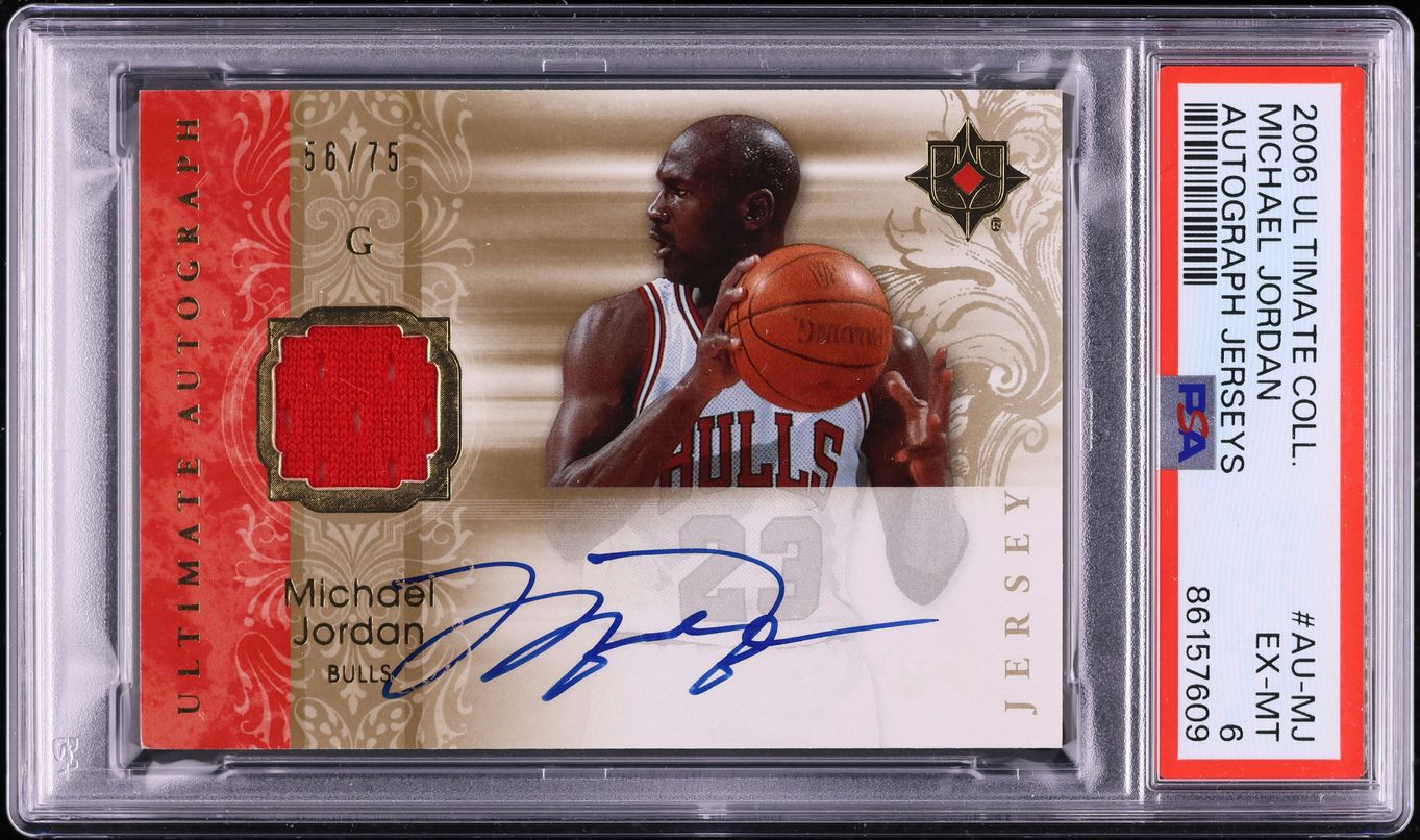 2006 Ultimate Collection Jerseys Michael Jordan PATCH AUTO /75 #AU-MJ ...