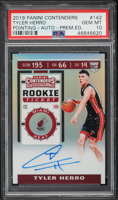 2019 Donruss Infinite Red Tyler Herro ROOKIE /99 #212 PSA 10 GEM