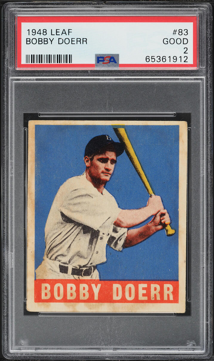 1948 Leaf Bobby Doerr #83 PSA 2 GD