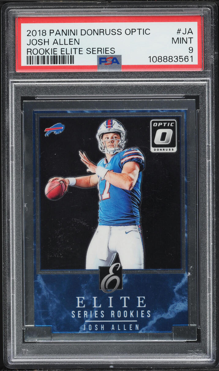 2018 Donruss Optic Elite Series Josh Allen ROOKIE #JA PSA 9 MINT