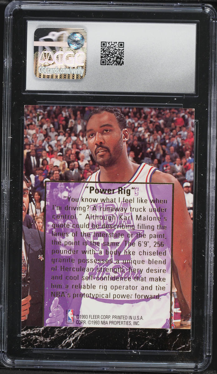1993 Ultra Career Highlights Karl Malone #1 CGC 5.5 EX+