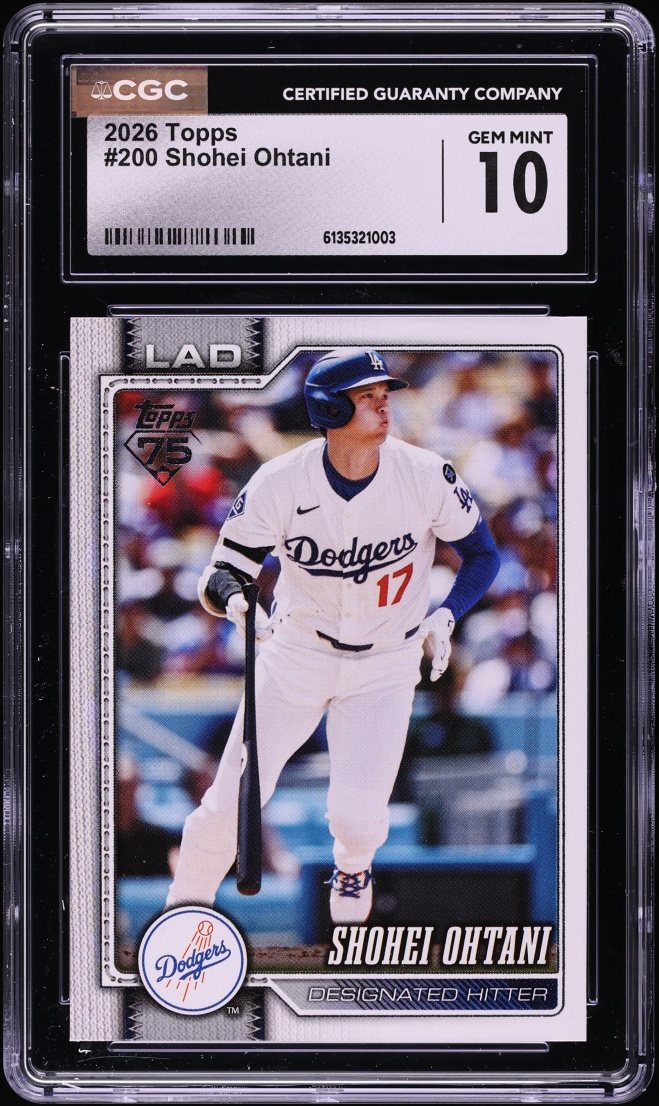 2026 Topps 75 Shohei Ohtani #200 CGC 10 GEM MINT