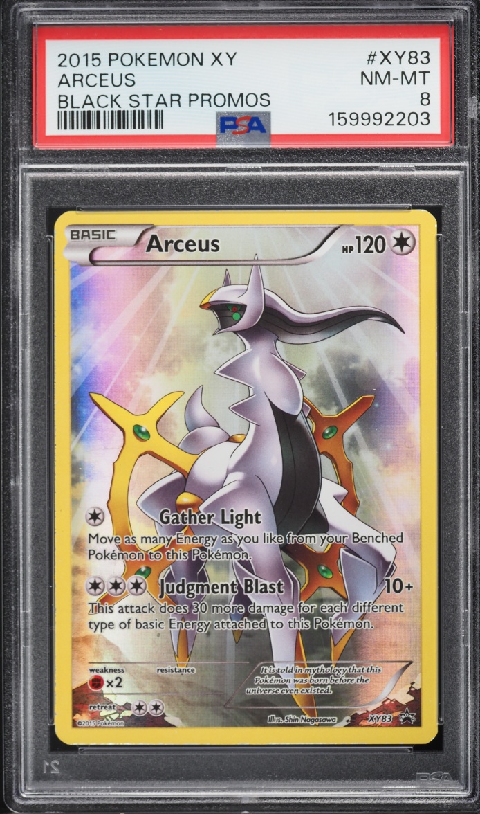 2015 Pokemon XY Promo Full Art Arceus #XY83 PSA 8 NM-MT