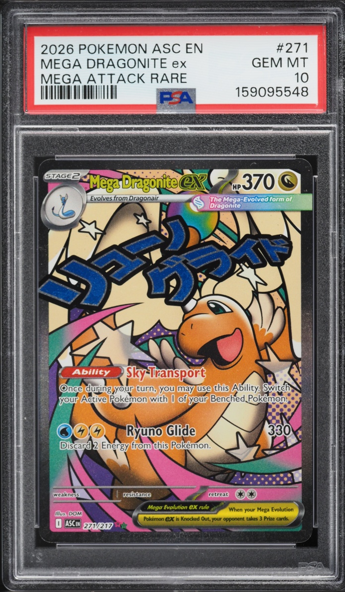 2026 Pokemon Mega Evolution Ascended Heroes MA Mega Dragonite ex #271 PSA 10 GEM MINT