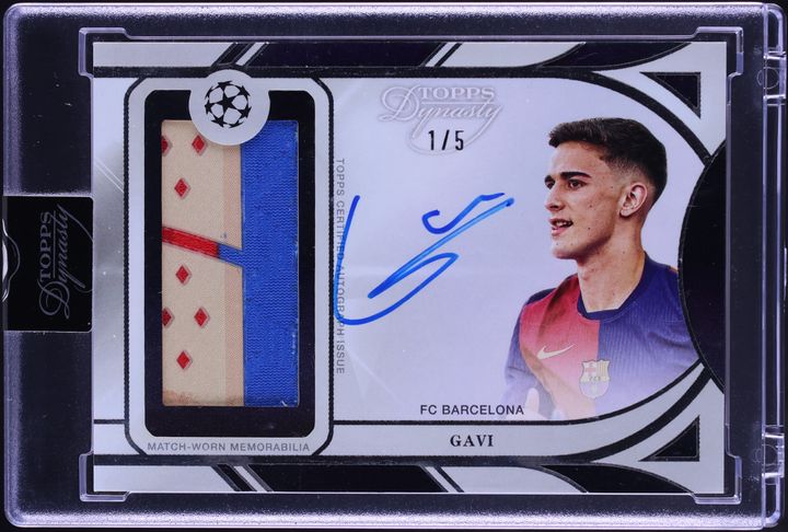 2024 Leaf In The Game Used Rainbow Holo Gavi PATCH AUTO /35 #IGSA