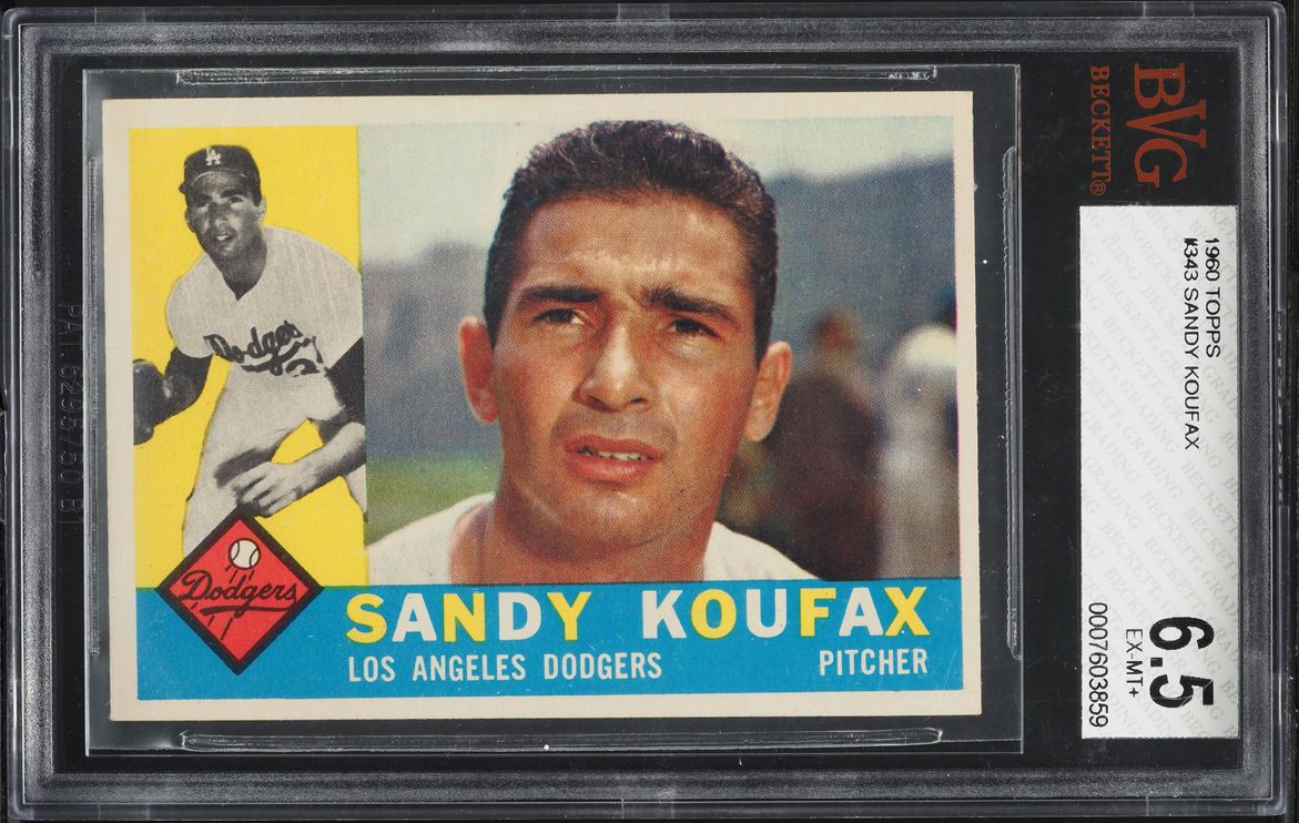 1960 Topps Sandy Koufax #343 BVG 6.5 EXMT+