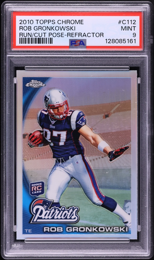 2010 Topps Chrome Refractor Rob Gronkowski ROOKIE #C112 PSA 9 MINT
