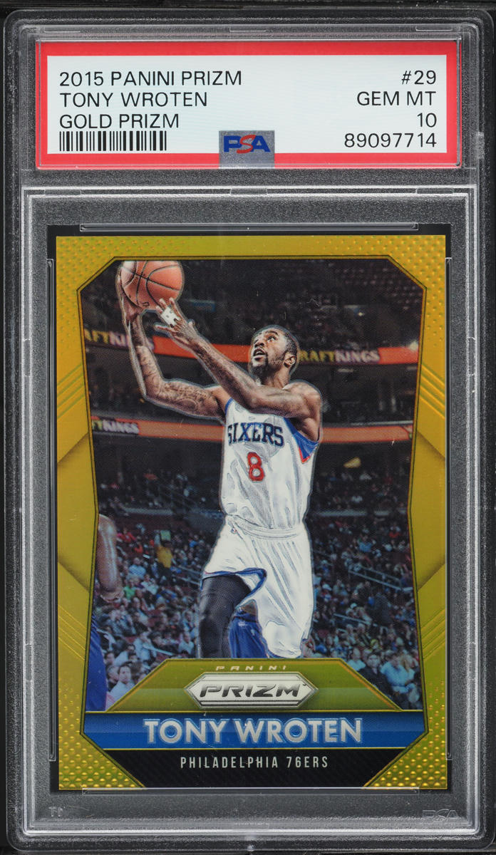 2015 Panini Prizm Gold Tony Wroten /10 #29 PSA 10 GEM MINT